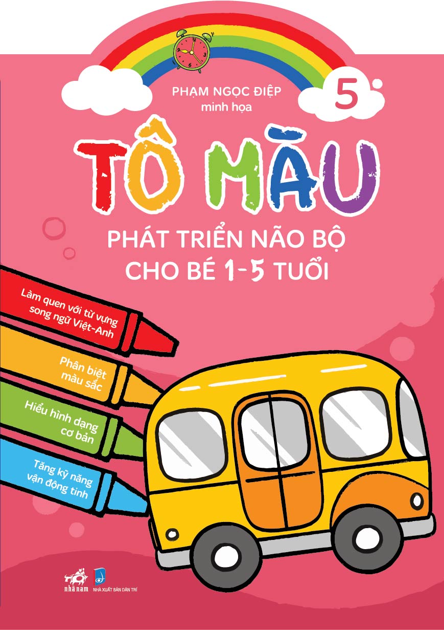 TÔ MÀU PHÁT TRIỂN NÃO BỘ CHO BÉ 1 - 5 TUỔI - TẬP 5