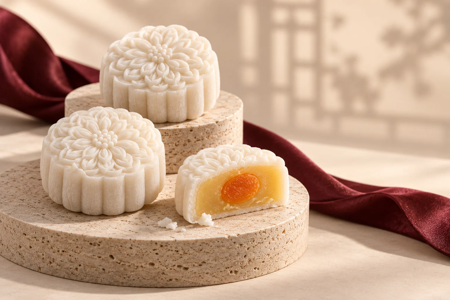 Bột và nguyên liệu làm bánh Trung Thu dẻo