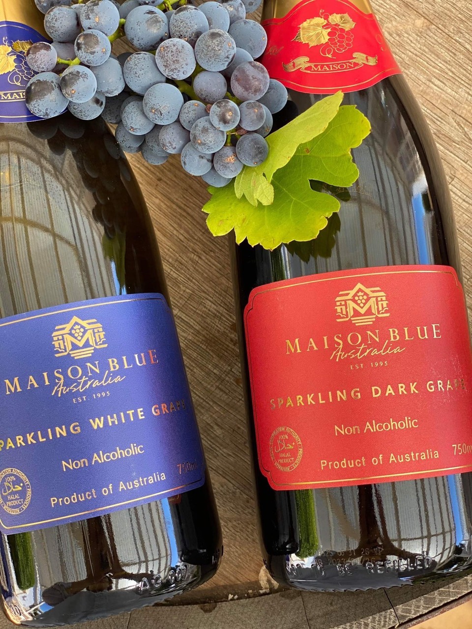 Maison Blue Sparkling Dark Grape Juice