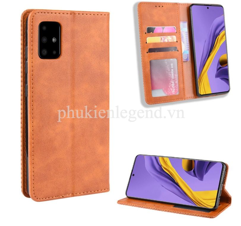 Samsung A71 A51 Flip Cover Case Leather Samsung Galaxy A71 Flip