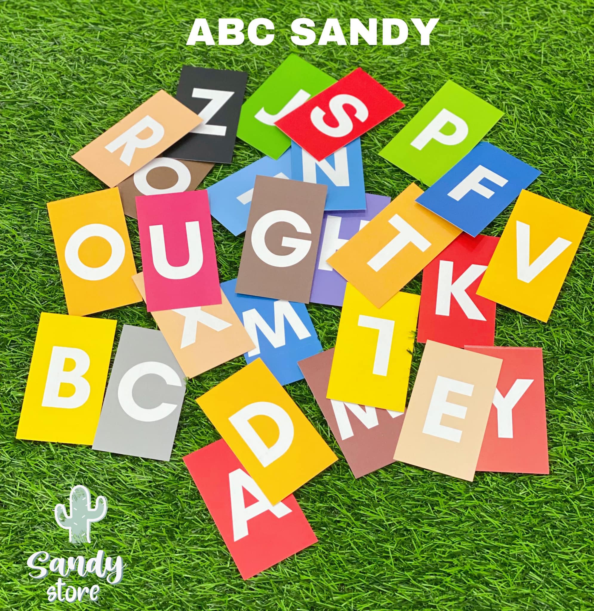 BỘ THẺ CHỮ CÁI ABC SANDY