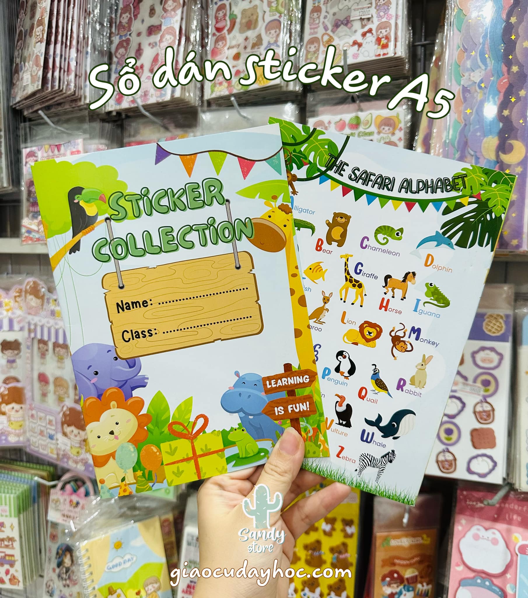 Sổ dán sticker A5