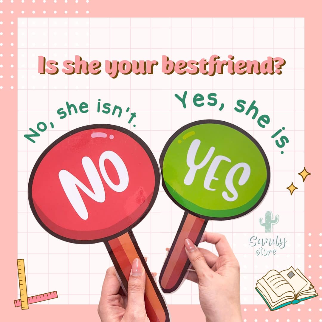 Bộ 5 thẻ YES NO