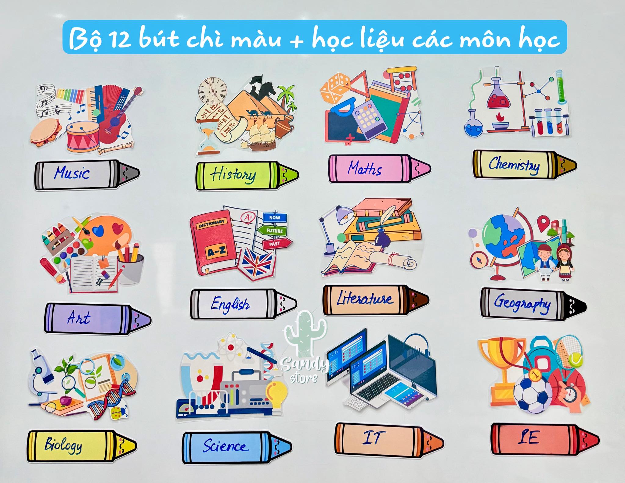 Bộ 12 bút chì màu