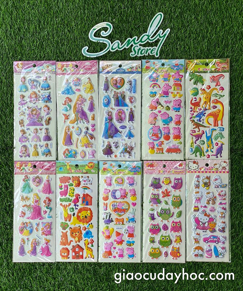 STICKER NỔI 3D (10*23CM)