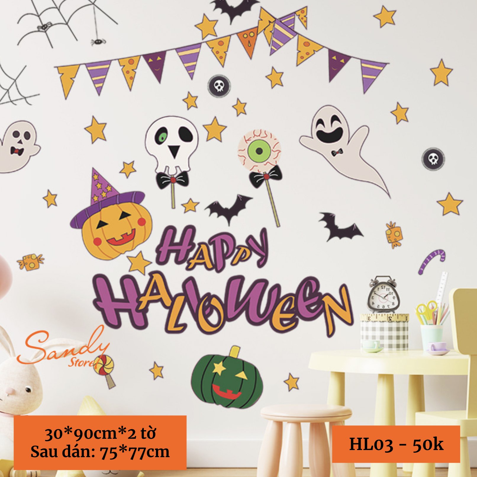 HL03 - Decal Cuộn Cờ Treo (016)