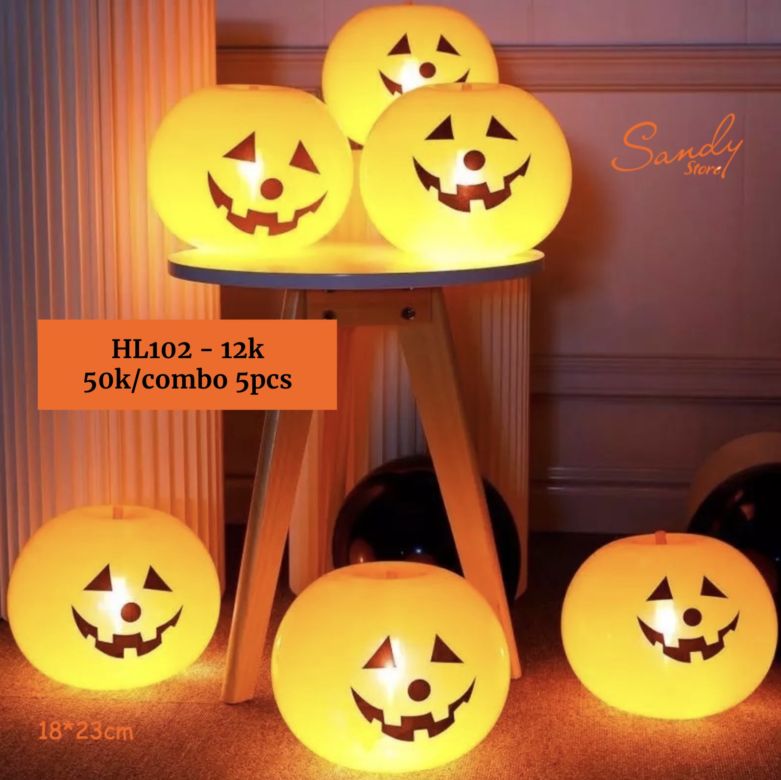 HL102 - Led Bóng Bí Đỏ Lớn (18*23cm)