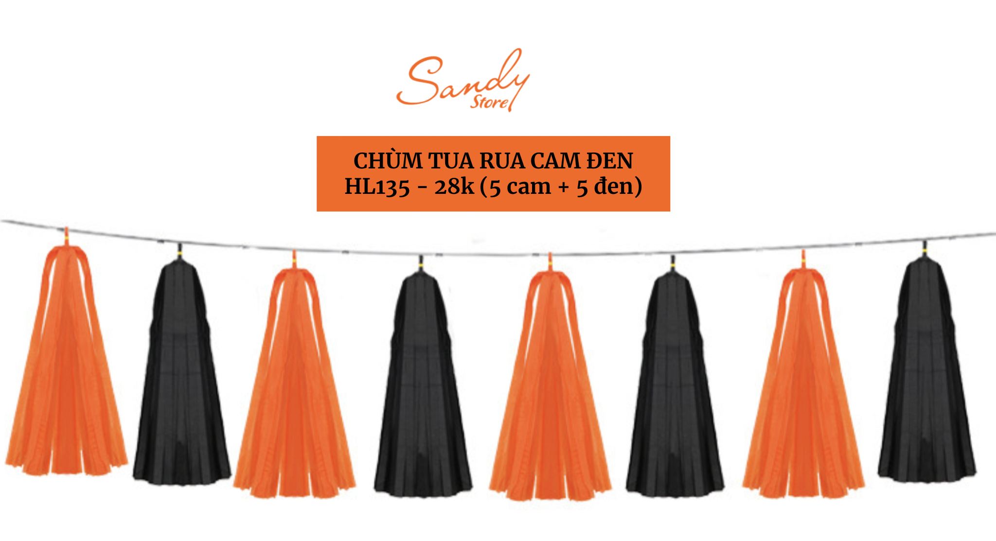 HL135 - Chùm Tua Rua Cam Đen