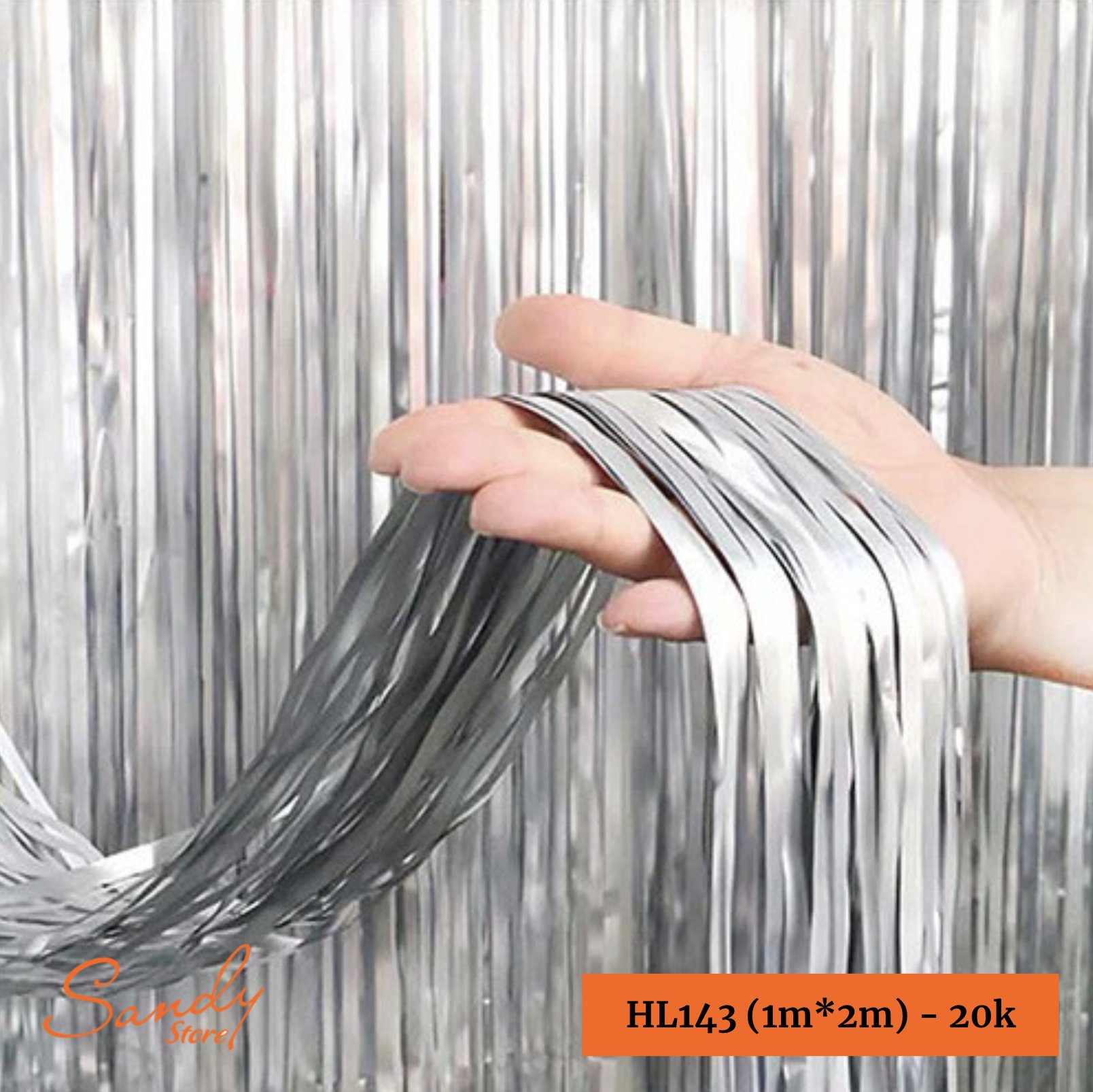 HL143 - Rèm Tua Rua Bạc (1m*2m)