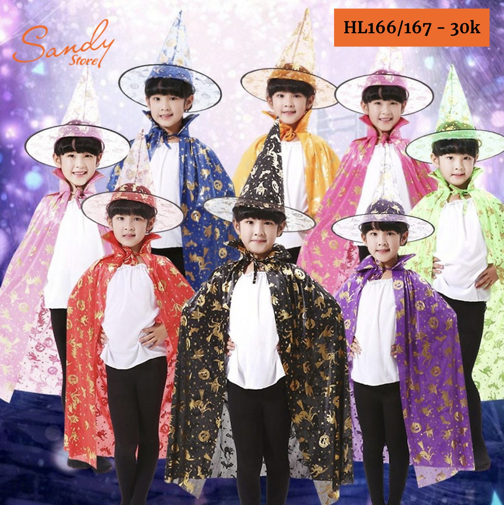 HL167 - Choàng Lấp Lánh 80cm (Nhiều Màu)