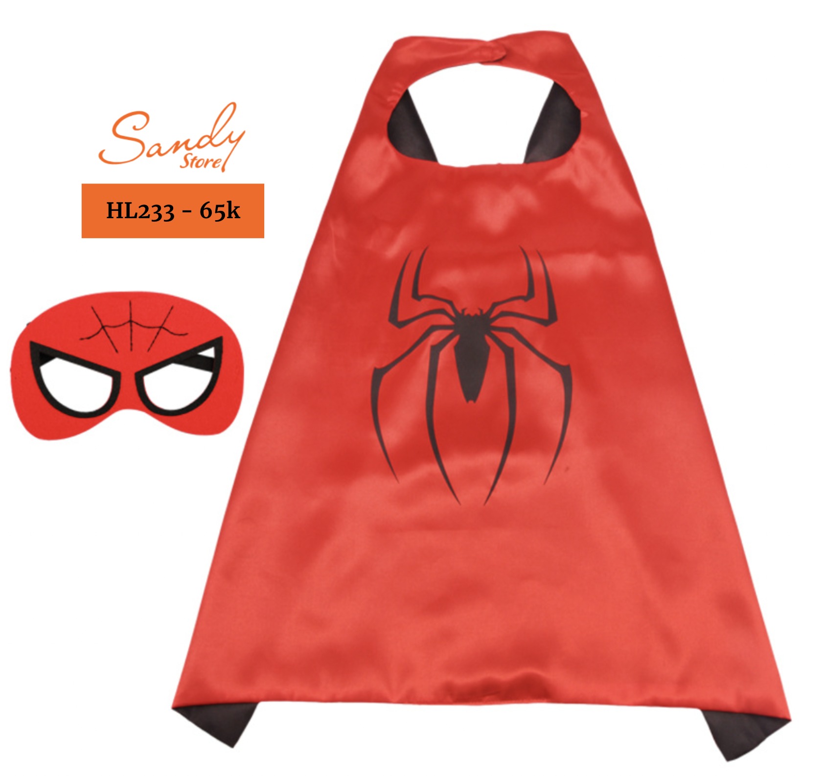 HL233 - Choàng Spiderman + Mặt Nạ