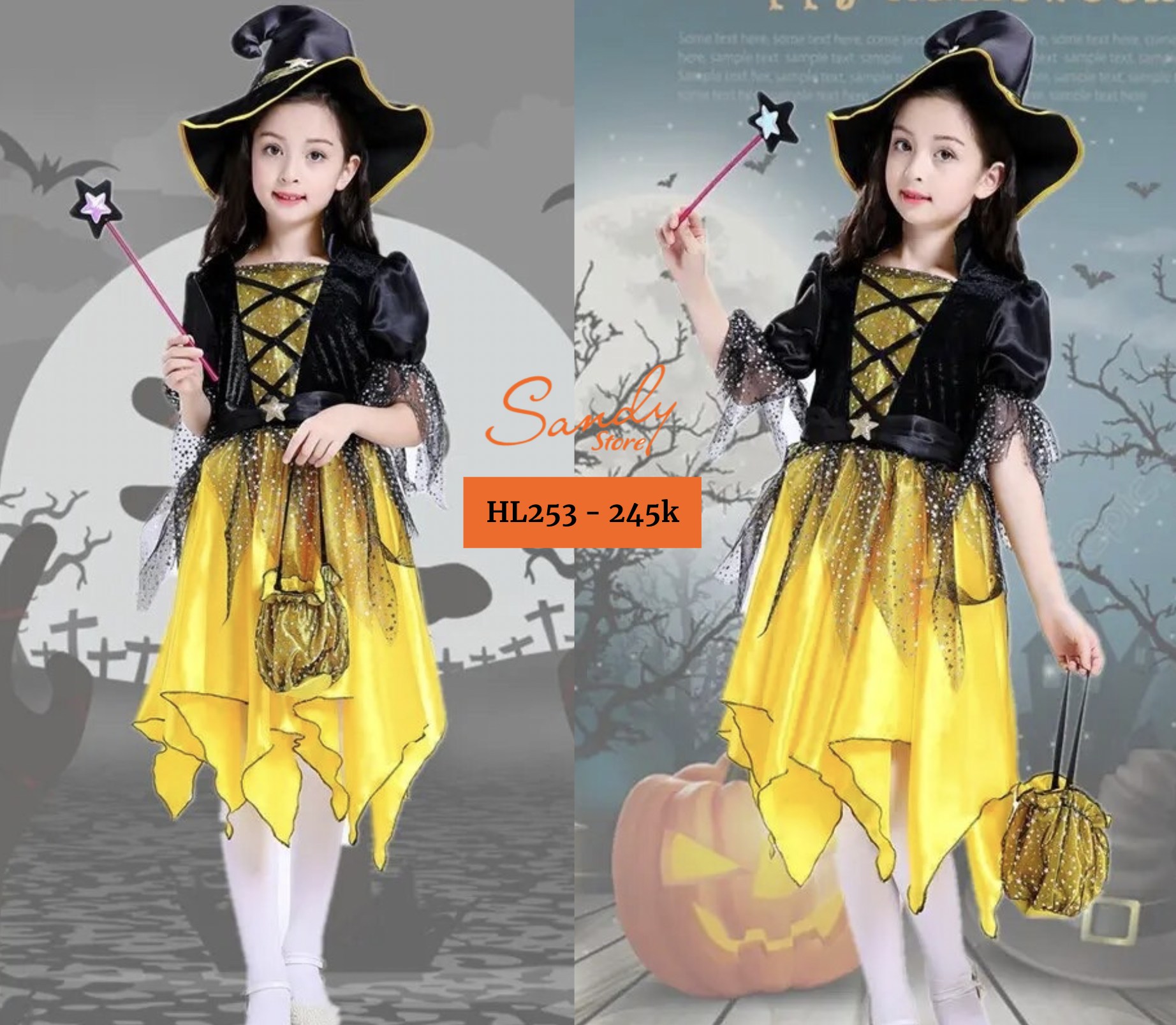 HL253 - Đầm Phù Thủy VIP Vàng