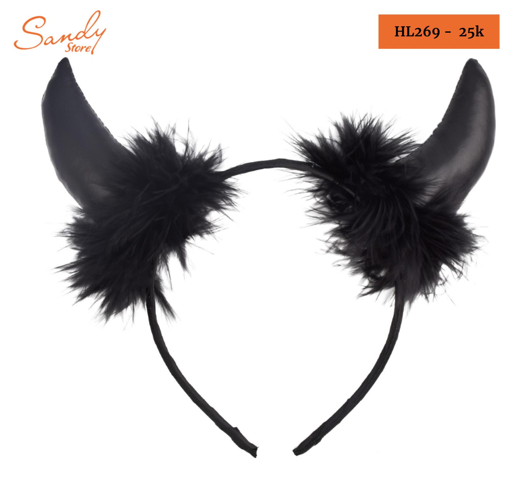 HL269 - Cài Sừng Lông Đen