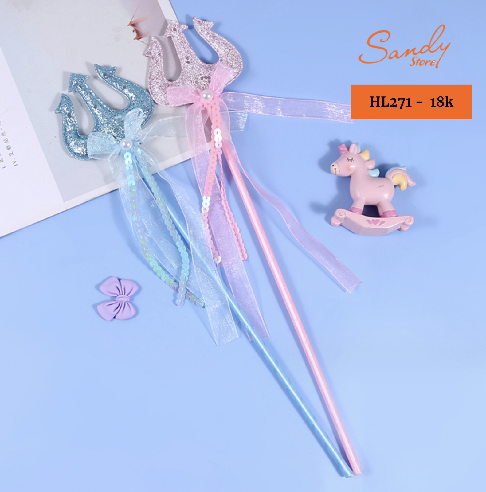 HL271 - Gậy Ba Chia Lấp Lánh