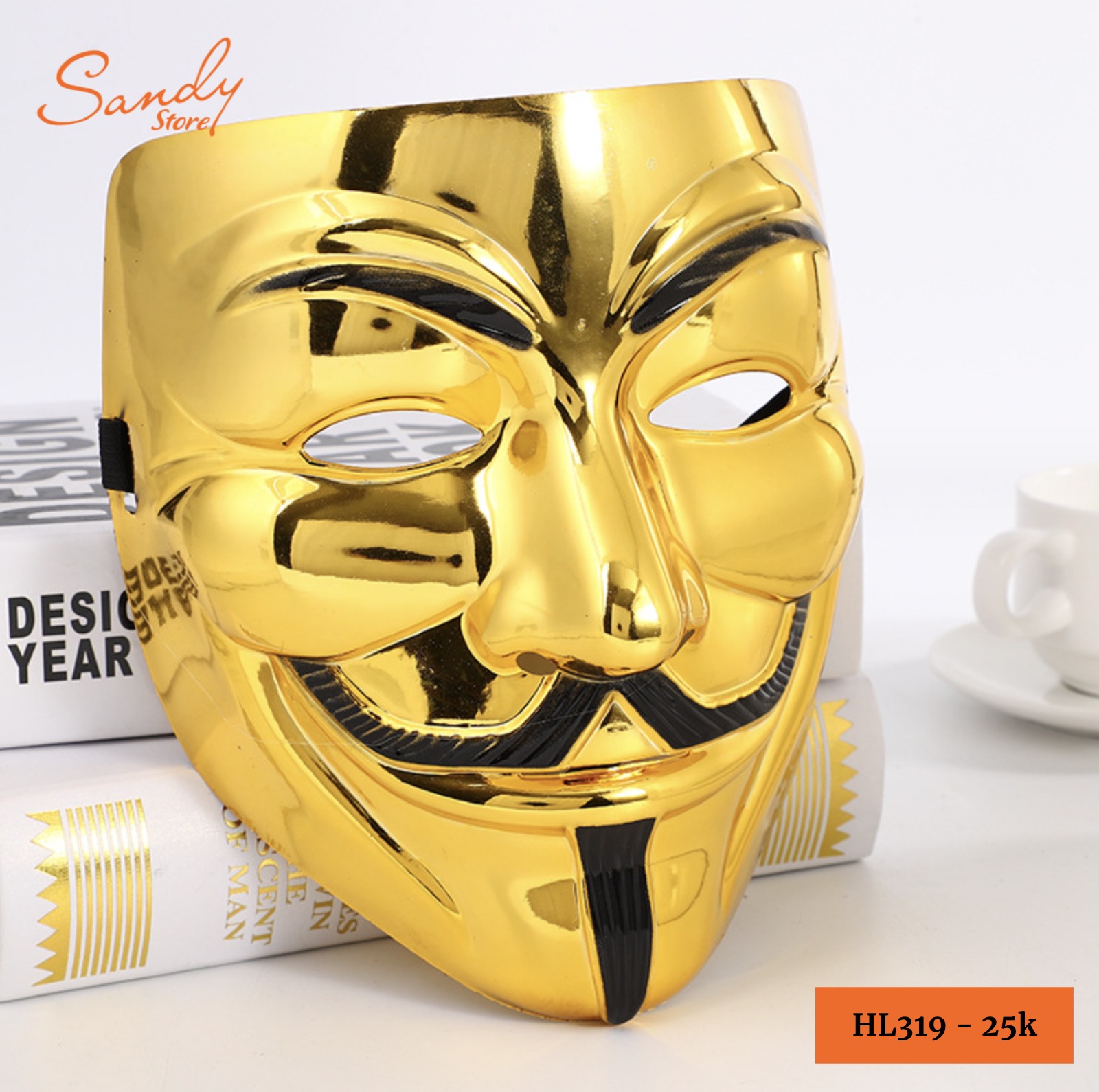 HL319 - Mặt Nạ Hacker Vàng