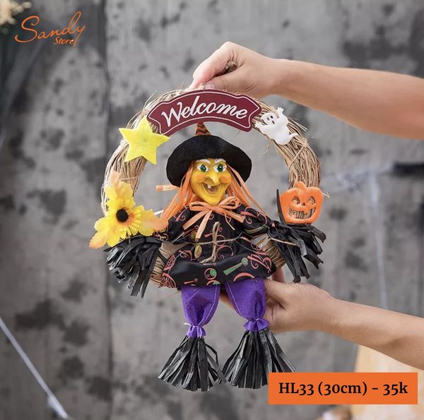 HL33 - Vòng Rơm Welcome Halloween