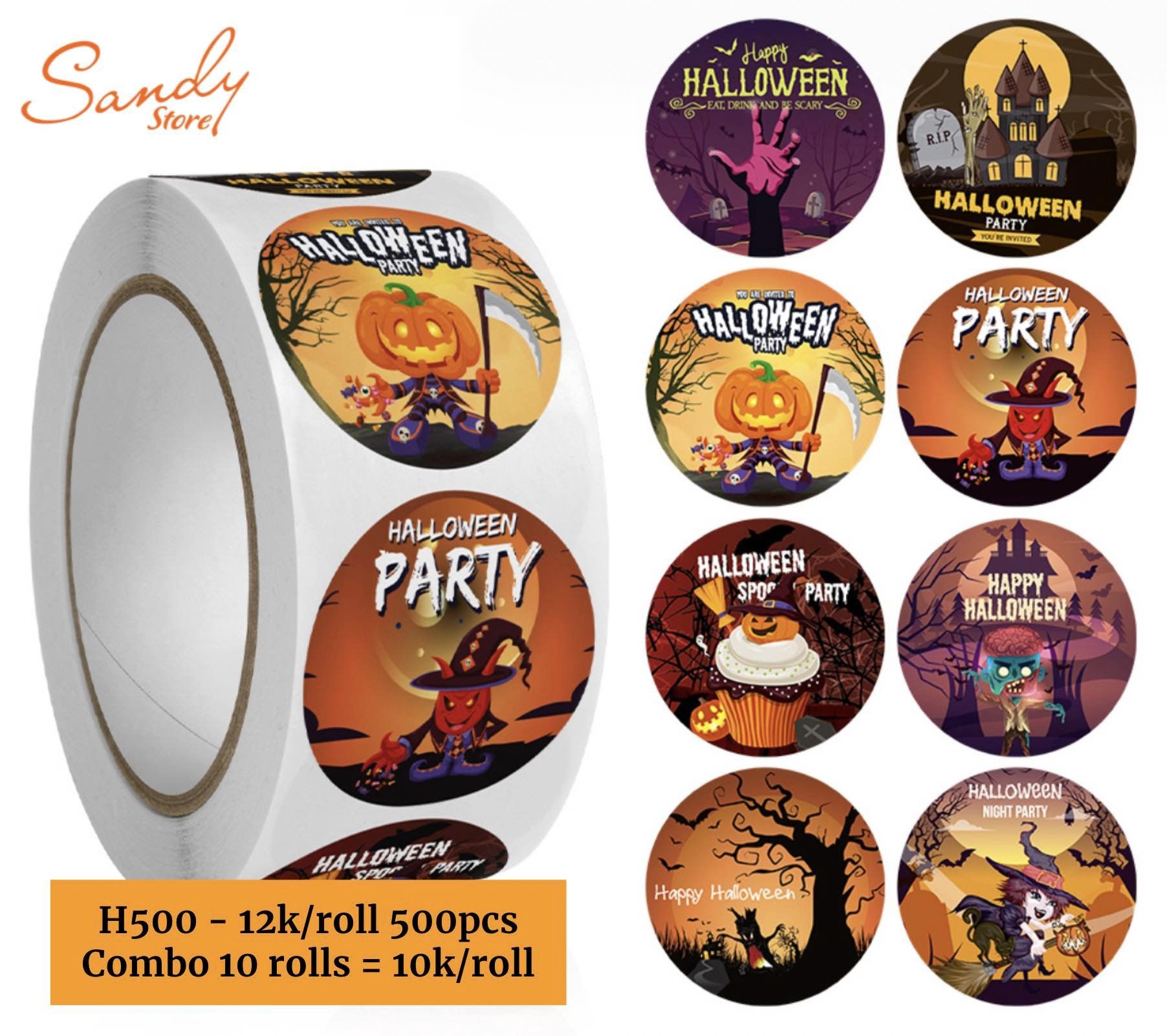 HL500 - Sticker Cuộn Halloween