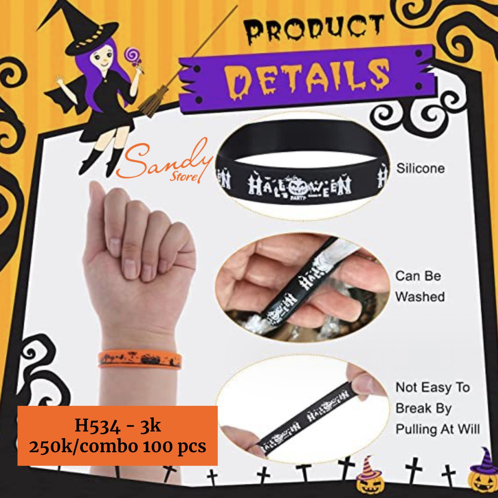 HL534 - Vòng Tay Su Halloween