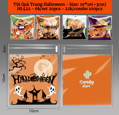 HL522 - Túi Quà Trung Halloween (set 20 cái)