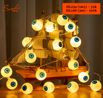 HL29b - Dây Đèn Con Mắt (3m - 20 đèn)