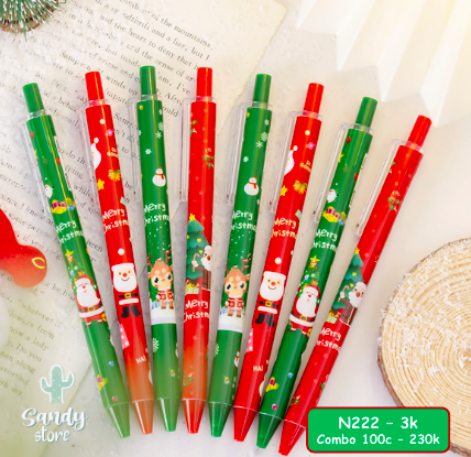 N222 - Bút Nước Bấm Noel