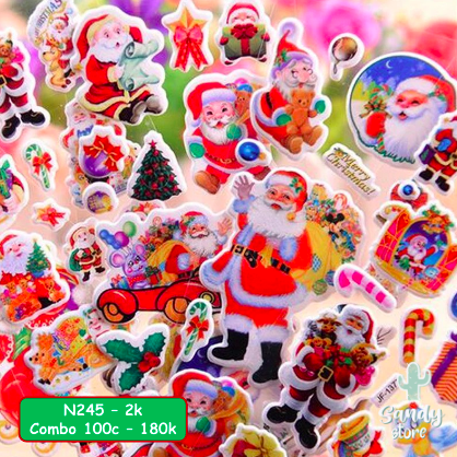 N245 - Sticker 3D Noel