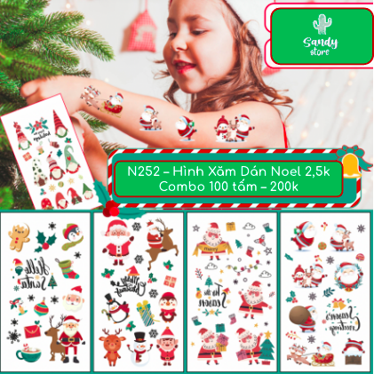 N252 - Hình Xăm Dán Noel