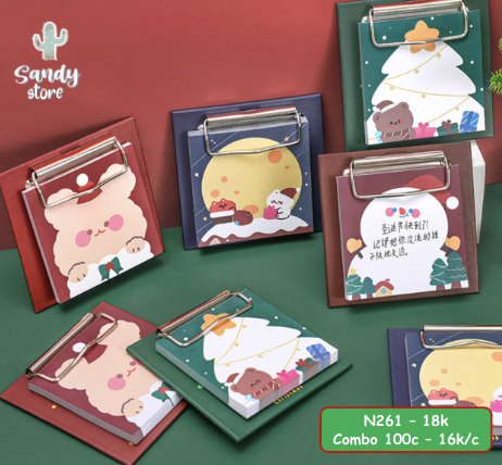 N261 - Kẹp Giấy Nhớ Noel