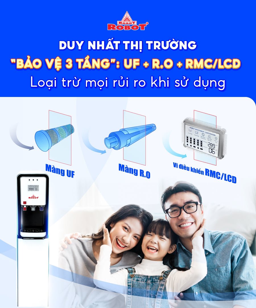 MÁY LỌC NƯỚC NÓNG - NGUỘI - LẠNH ROBOT GRAND PRO 539WK-UR [200_300]