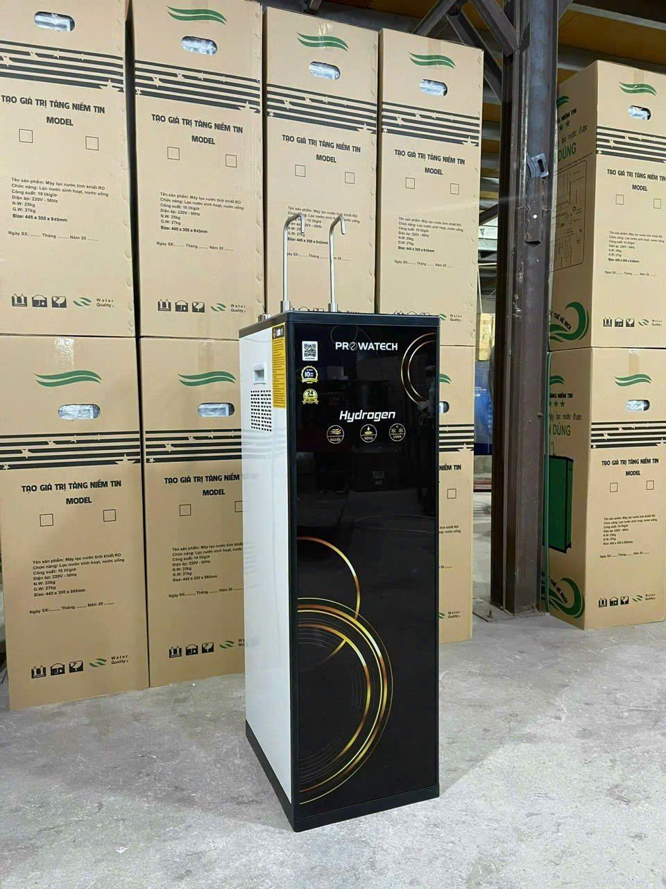 Máy lọc nước RO 3 chế độ nóng nguội lạnh (Hydrogen, Block Gas, 10 cấp, VAT)