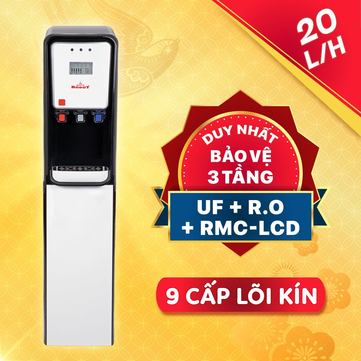 MÁY LỌC NƯỚC NÓNG - NGUỘI - LẠNH ROBOT GRAND PRO 539WK-UR [200_300]