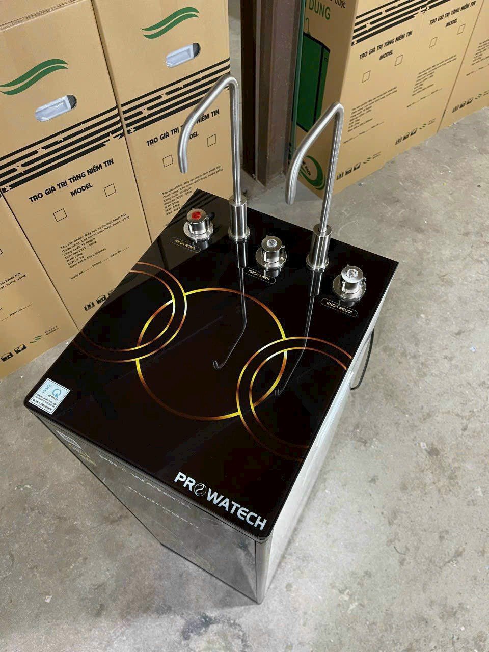 Máy lọc nước RO 3 chế độ nóng nguội lạnh (Hydrogen, Block Gas, 10 cấp, VAT)