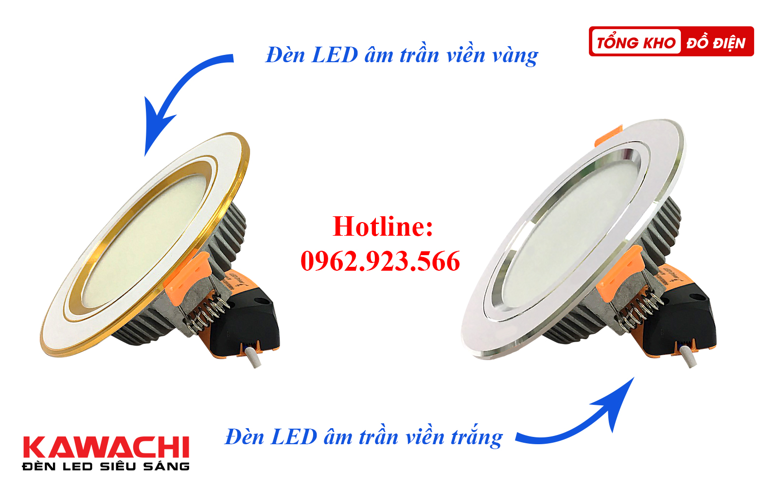 Đèn led âm trần Kawachi