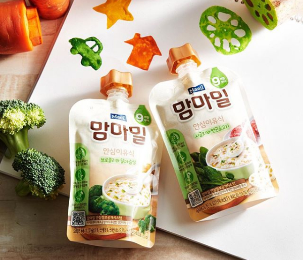 CHO CON ĐIỀU TỐT NHẤT CÙNG CHÁO ĂN DẶM MAM'MA MEAL MAEIL HÀN QUỐC