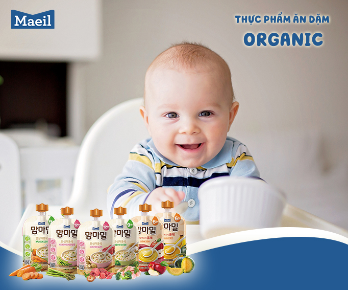 THỰC PHẨM ĂN DẶM ORGANIC MAEIL HÀN QUỐC - CÙNG MẸ NUÔI DƯỠNG BÉ LỚN KHÔN