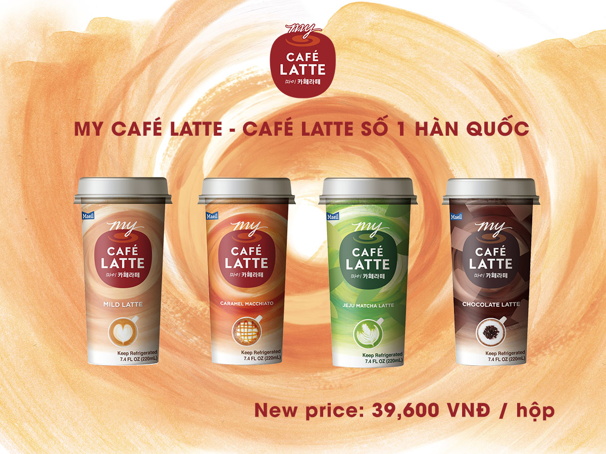 THÔNG BÁO: THAY ĐỔI GIÁ SẢN PHẨM MY CAFÉ LATTE