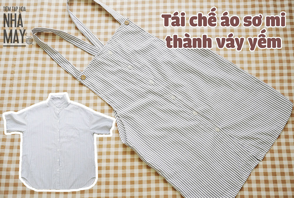 Chớp mắt tái chế quần jeans cũ thành váy trong vòng một nốt nhạc