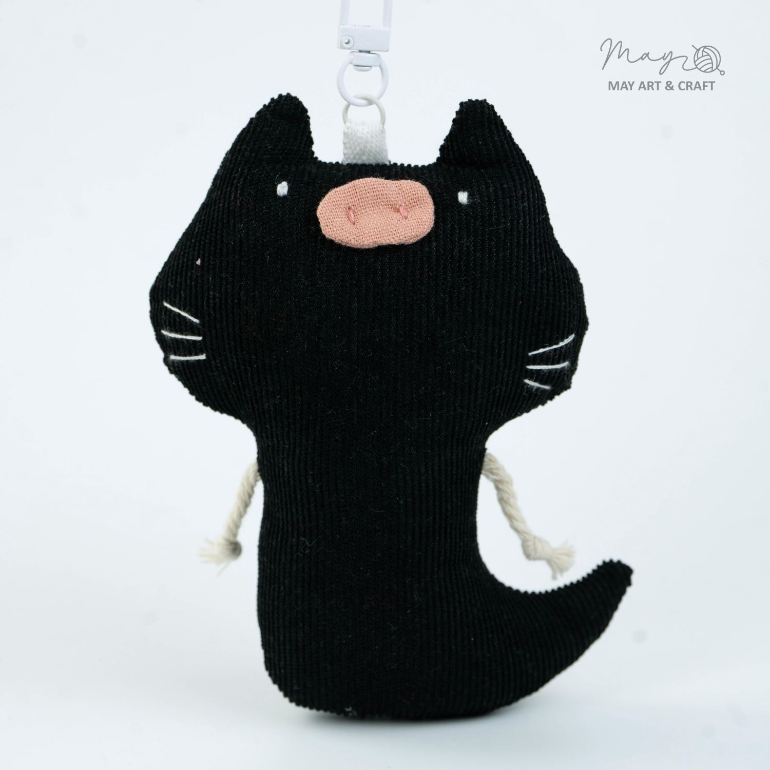 Móc khóa bông vải thủ công