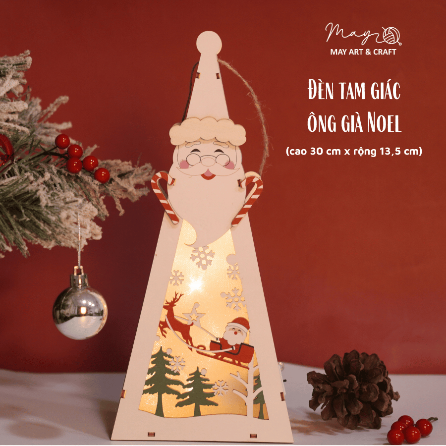 Bộ KIT làm đèn lồng gỗ Noel