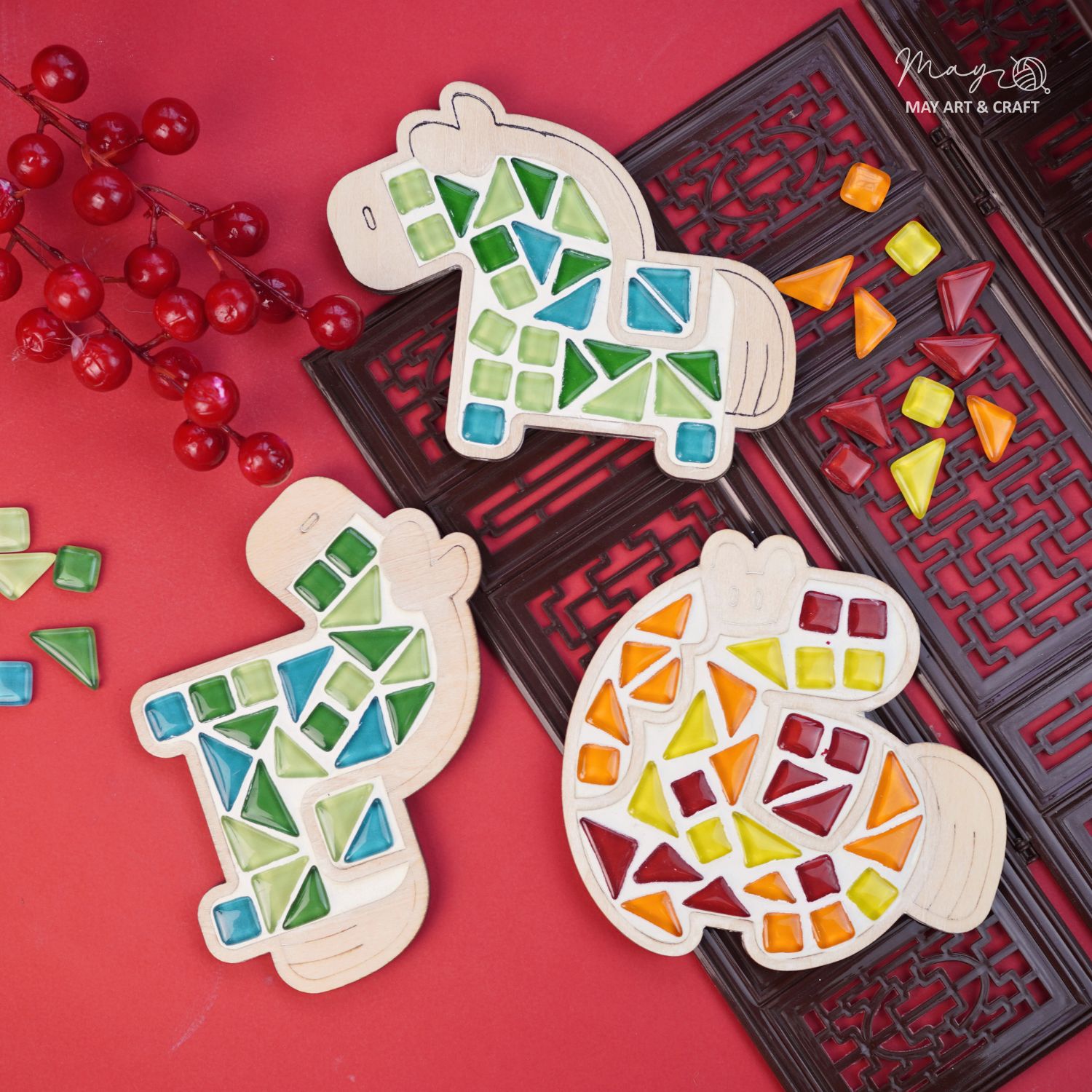 Set tự làm khảm đá nghệ thuật mosaic (1 hình)