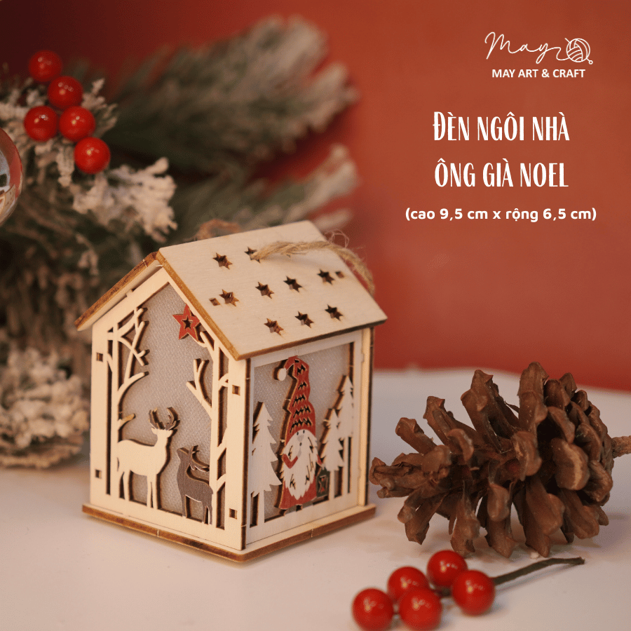 Bộ KIT làm đèn lồng gỗ Noel