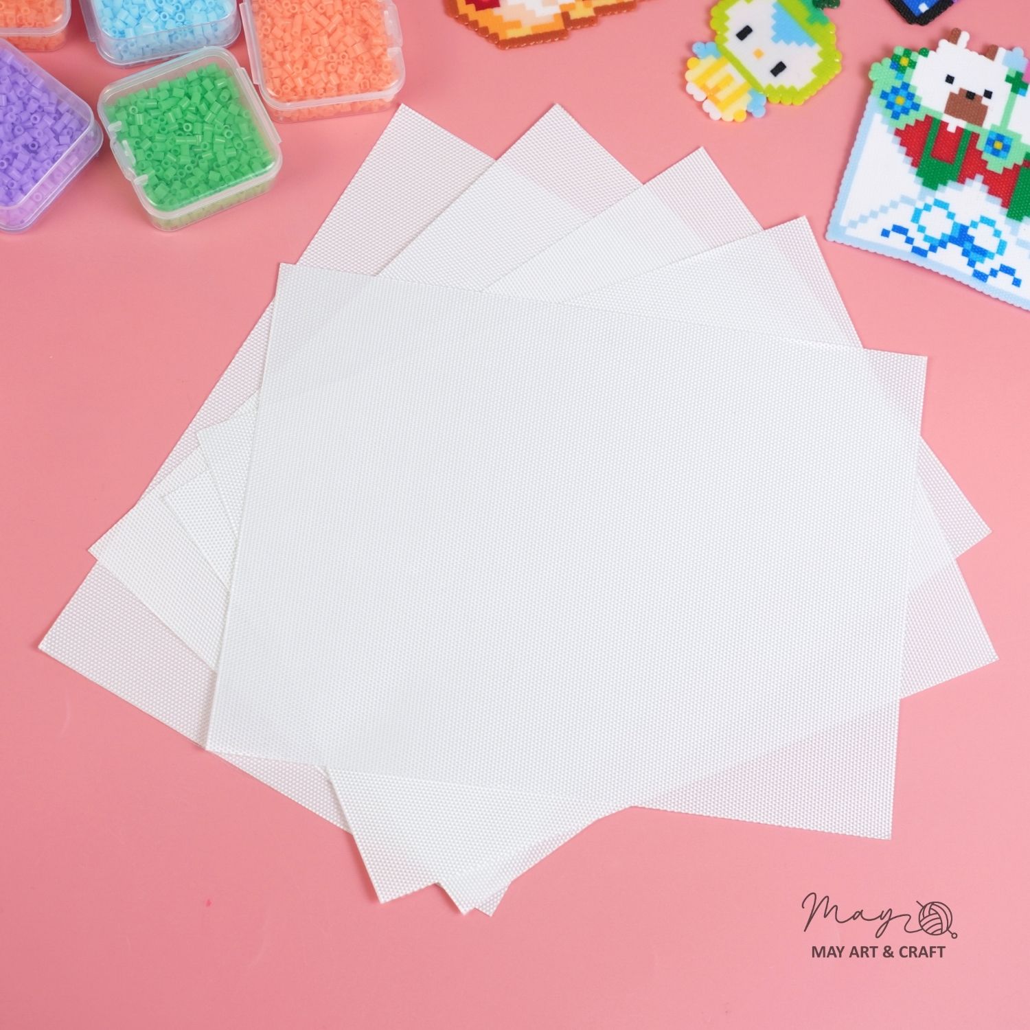 Vải ủi hạt nhựa ủi loại dày 0.25mm kích thước 15 x 20 cm không viền