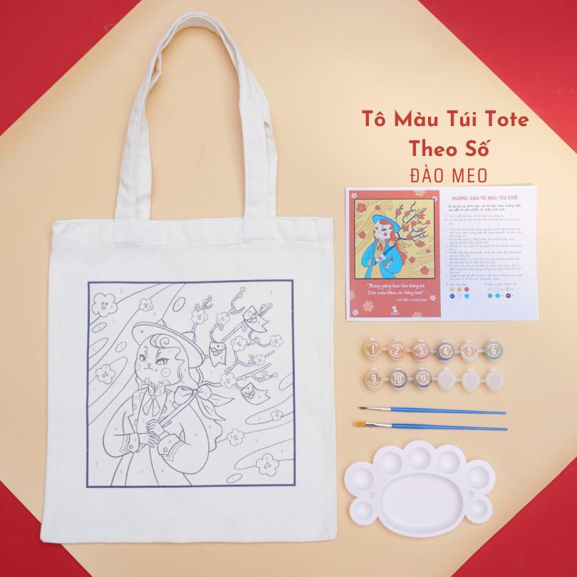 Bộ KIT tô màu túi theo số chủ đề con Mèo