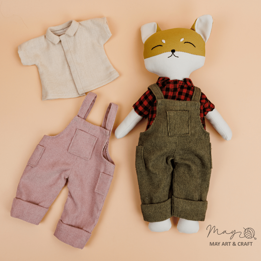 Phôi thú bông chó shiba