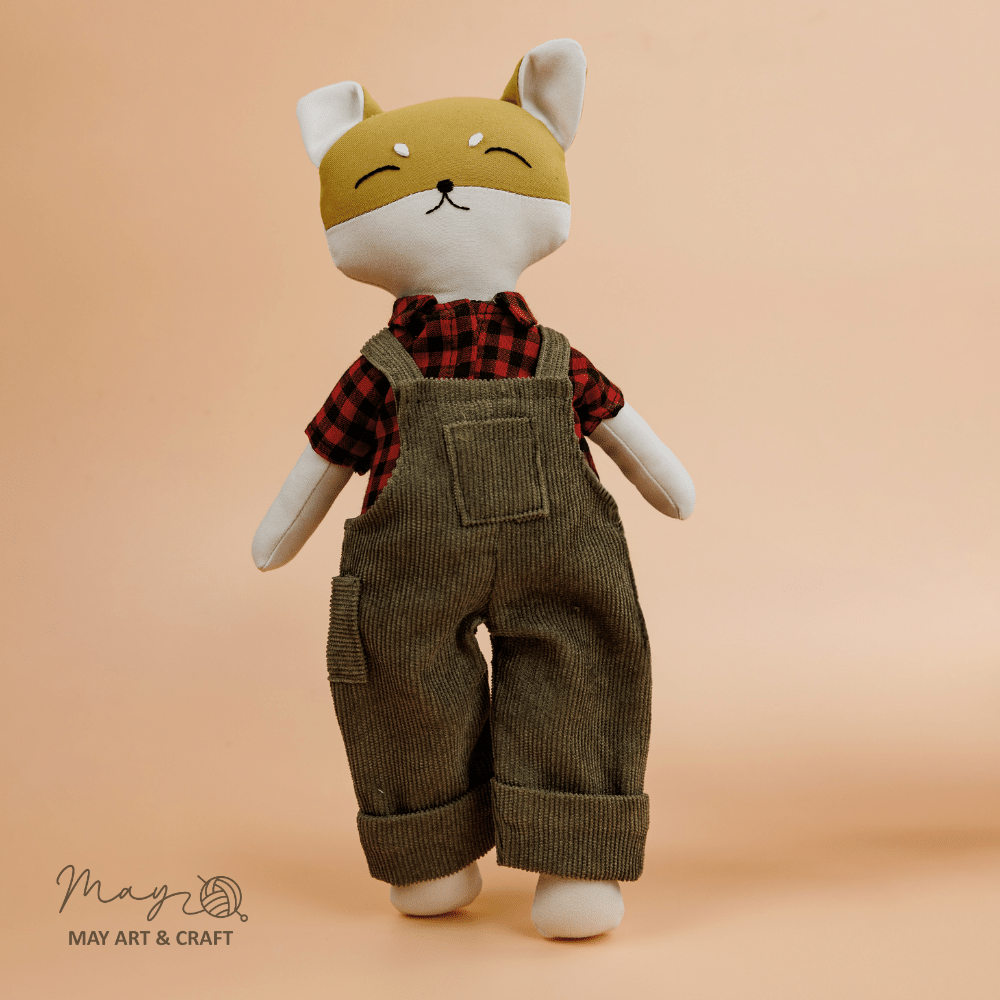 Phôi thú bông chó shiba