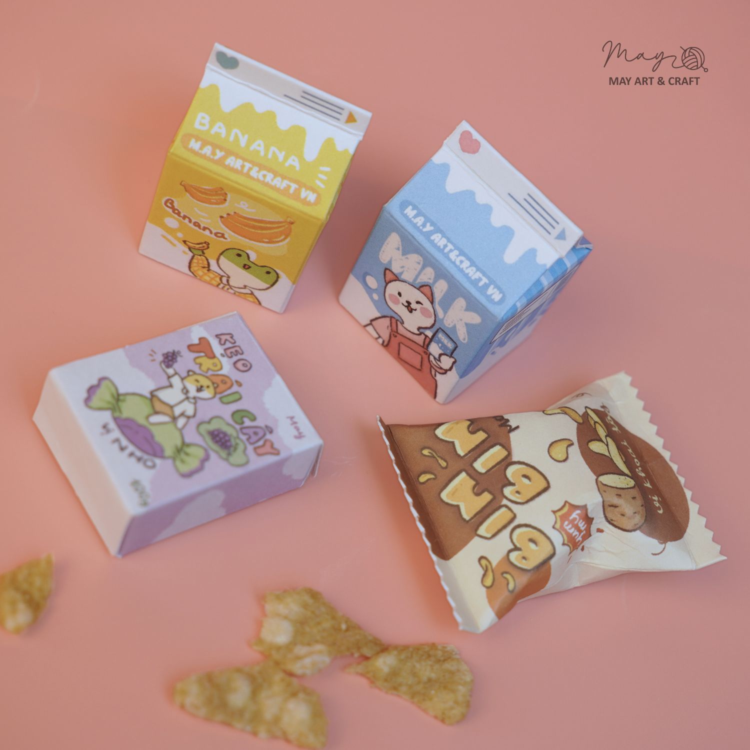 Combo 3 bộ đồ chơi tự làm mô hình giấy 3D DIY