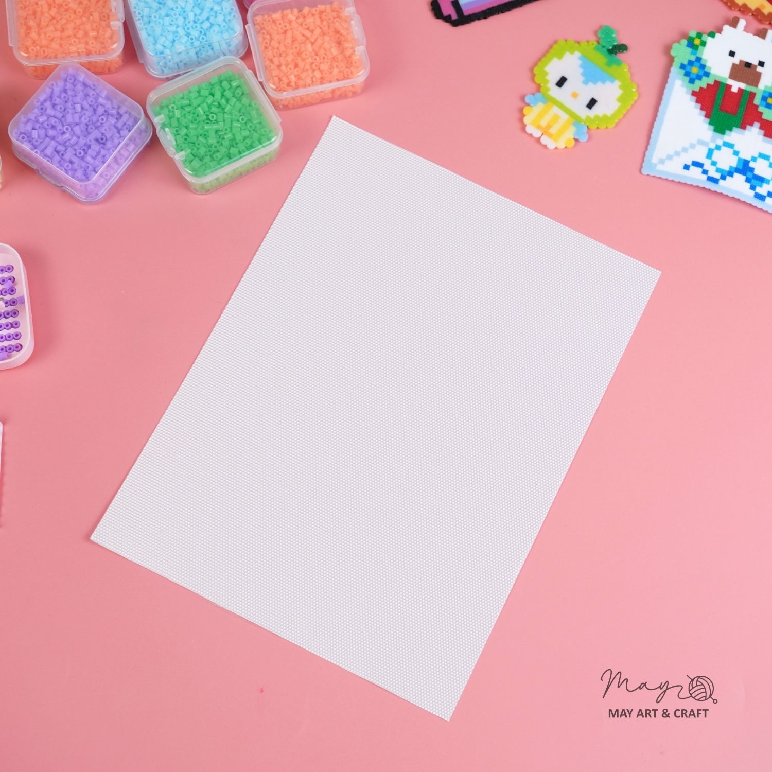 Vải ủi hạt nhựa ủi loại dày 0.25mm kích thước 15 x 20 cm không viền
