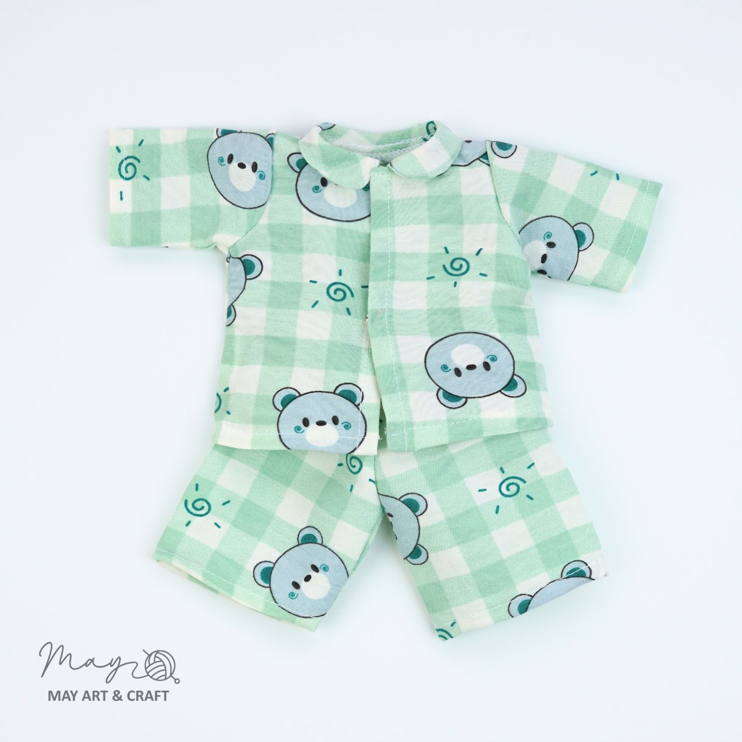 Bộ đồ ngủ Pyjama cho thú bông vải