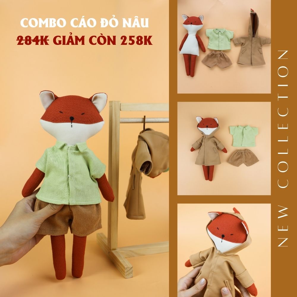 Combo Cáo Đỏ Nâu