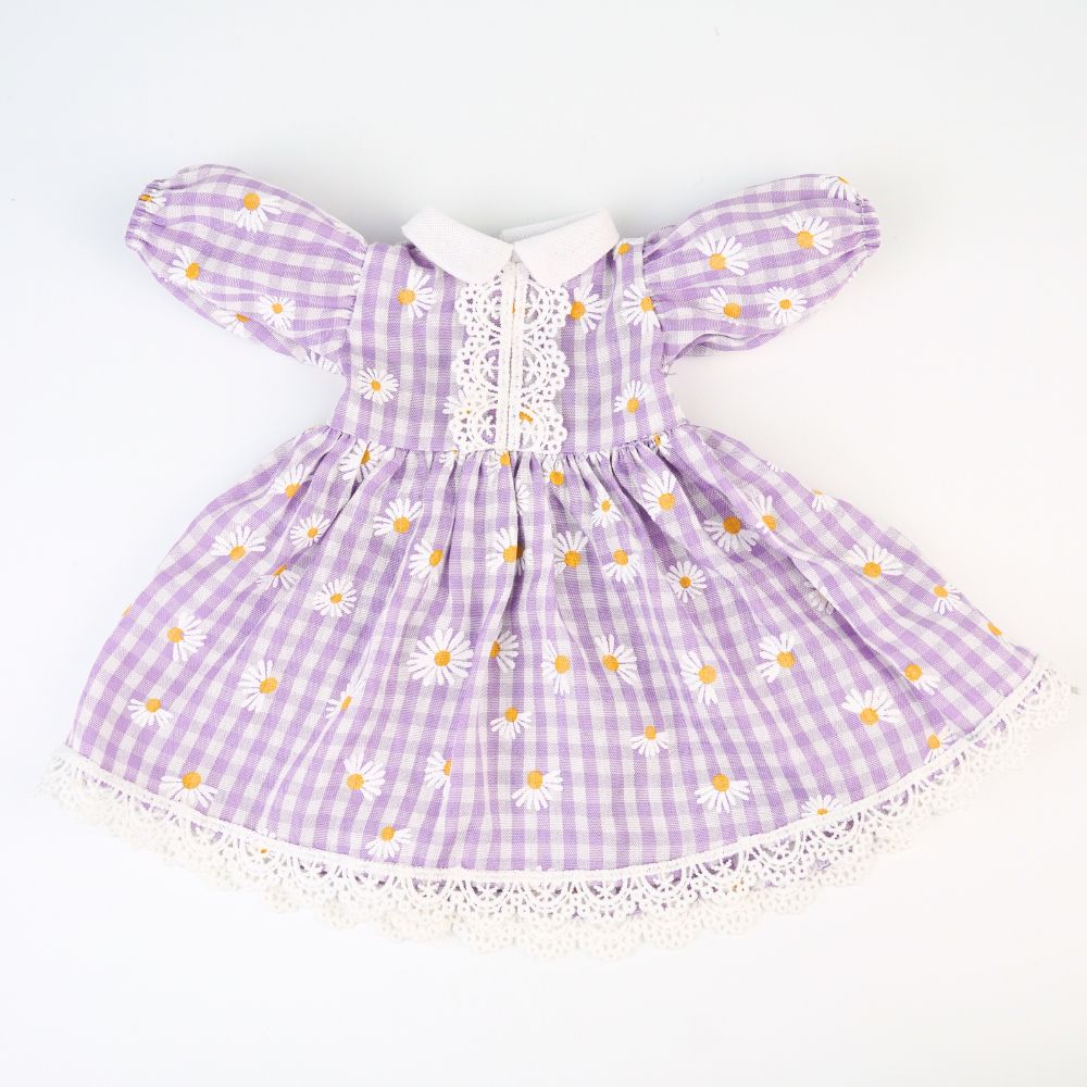 Váy xòe cổ sen phối ren cho thú bông (nhiều màu sắc hoạ tiết)